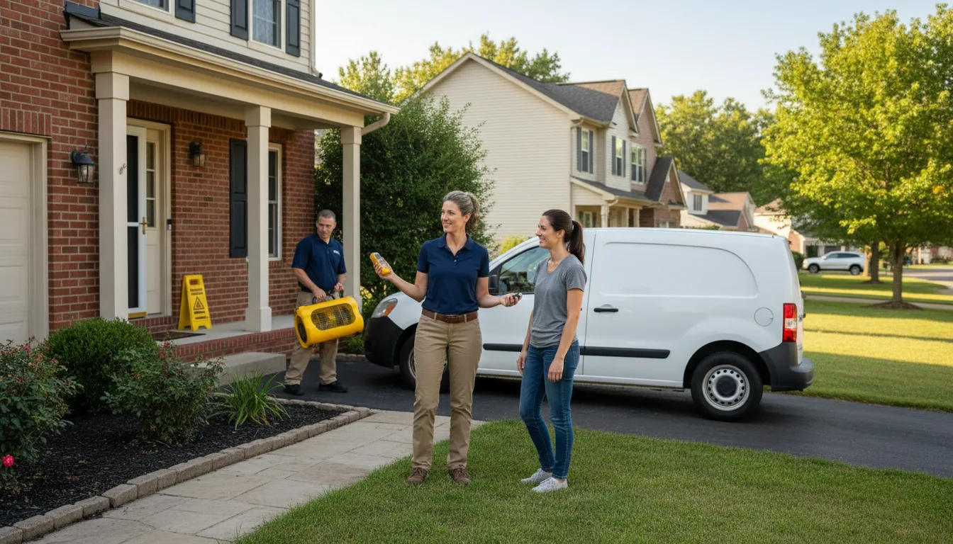 Residential water damage restoration in Chillicothe, IL
